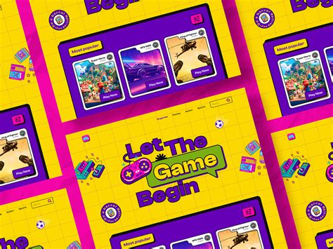 Gaming Landing Page Website Behance