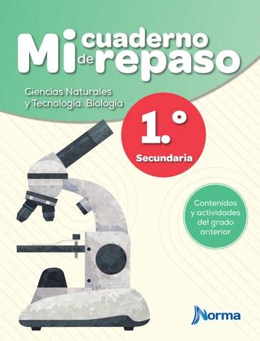 Cuaderno de repaso 1 Ciencias Naturales Biología Sec Alumno formulario