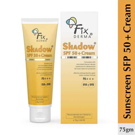 Fix DERMA Shadow SPF 50 Cream 75g Sunscreen For Dry And Normal