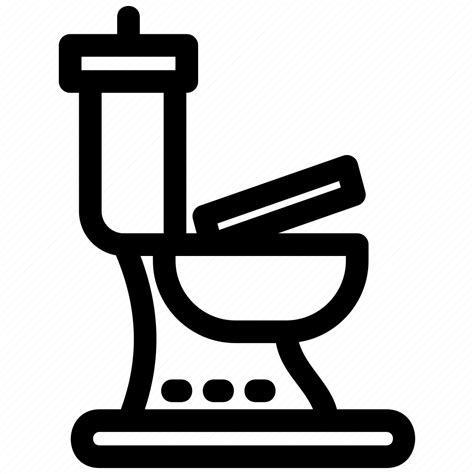 Commode Toilet Bathroom Clean Washroom Lavatory Equipment Icon