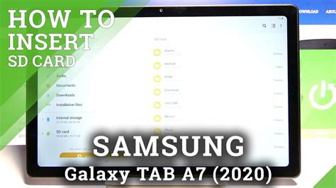 How To Insert Micro Sd Card On Samsung Galaxy Tab A7 2020 Install Sd