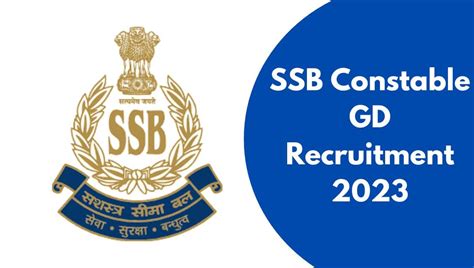 Sports Quota Recruitment 2023 SSB GD Constable 272 Posts Silchar Job