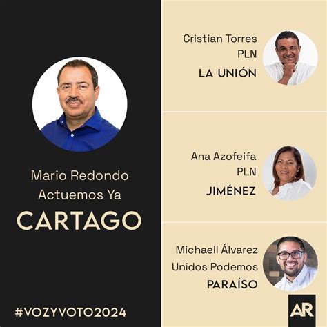 Vozyvoto Estos Son Los Alcaldes Electos En Cartago