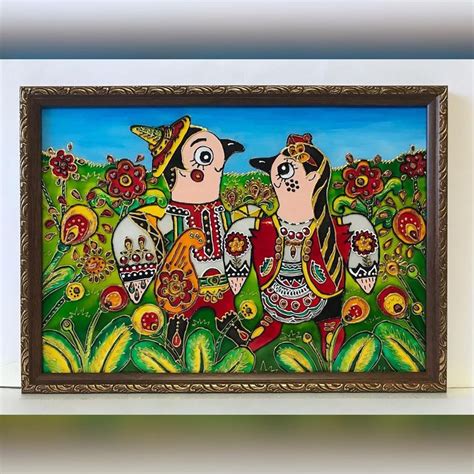 Картина на стекле «На квітучій галявині» | Painting, Art
