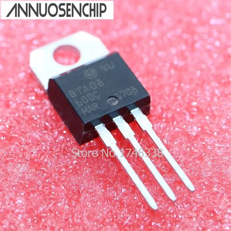 10PCS BTA08 600C TO 220 BTA08 600 TO 220 BTA08 new and original free ...