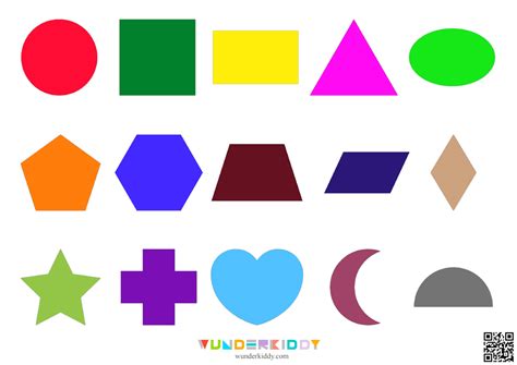 Printable Shapes Tracing Pre-Writing Worksheet for Preschoolers