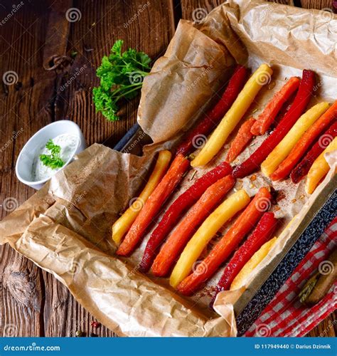 Colorful Vegetable Fries From The Oven Stock Photo Image Of Dish