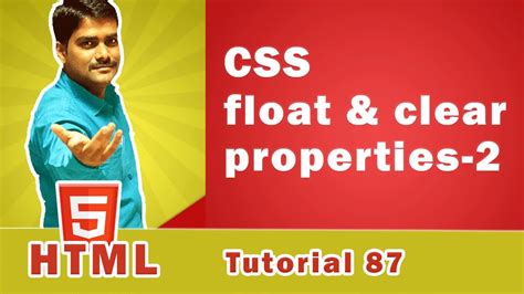 Html Css Float And Clear Properties Part2 Html Tutorial 87 🚀 Youtube