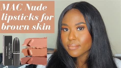 MAC NUDE LIPSTICKS FOR BROWN DARK SKIN COLLECTION COMBO LIP