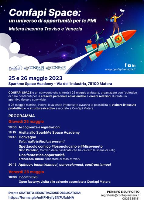 Confapi Space Un Universo Di Opportunit Per Le Pmi Matera Incontra