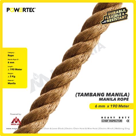 Cek Disini Toko Jual Tali Manila Rope Beragam Ukuran Termurah