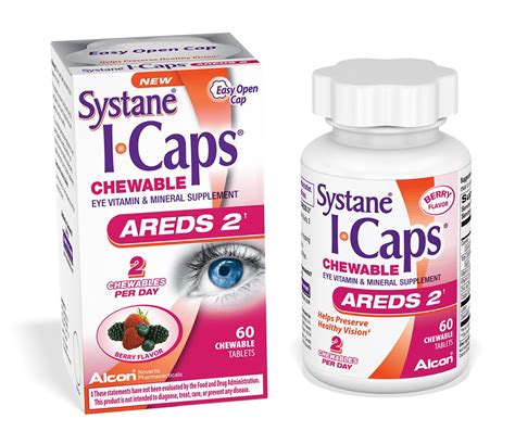 Systane Icaps Eye Vitamin Mineral Supplement Vision Health Formula