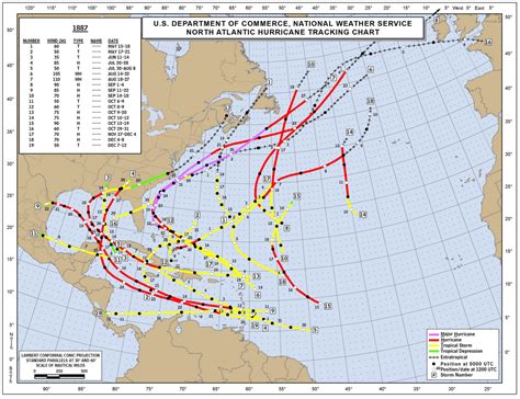 Hurricane Track History Map