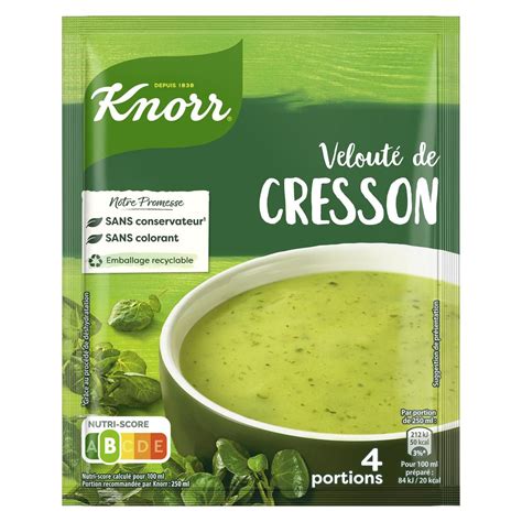 Livraison Domicile Knorr Soupe Velout De Cresson D Shydrat E G