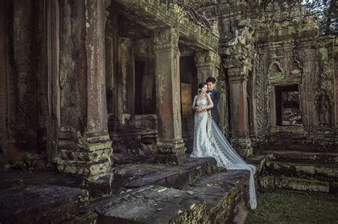 Pre Wedding Photography At Angkor Wat Temples Siem Reap Cambodia