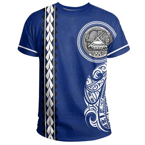 American Samoa T Shirt Polynesian Coat Of Arms Gaicness