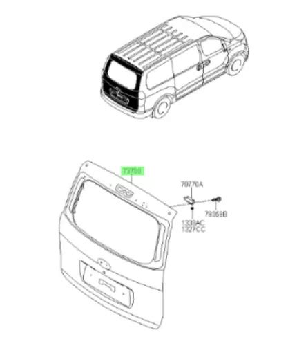 Portalon Original Hyundai H1 Tq 2007 2020 Cuotas sin interés