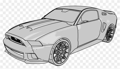 Mustang Gt Car Clipart Png - Mustang Gt Coloring Pages, Transparent Png ...