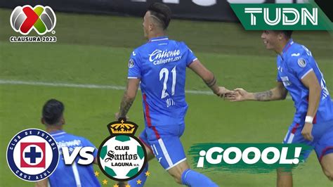 ¡quÉ Golazo Lotti Saca Un Fierrazo Cruz Azul 1 0 Santos Cl2023 Liga Mx J17 Tudn Youtube