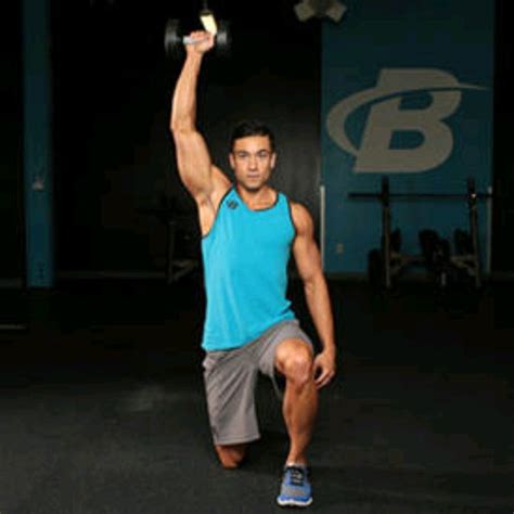 Half Kneeling To Stand Dumbbell Shoulder Press By Alonzo B Exercise