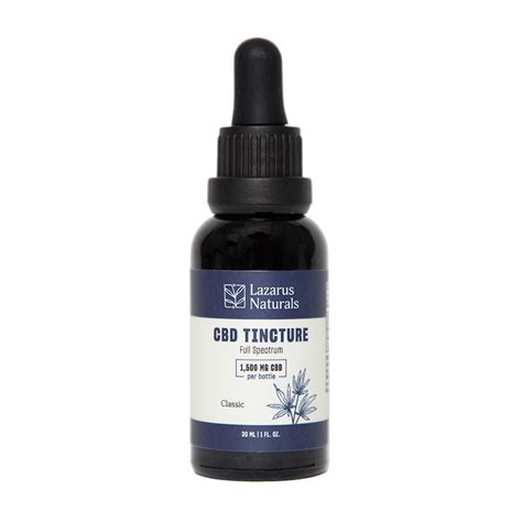 Full Spectrum Cbd Tincture Highest Cbd Concentration Lazarus Naturals