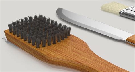 Juego De Herramientas De Madera Para Barbacoa Modelo 3D 99 Max Free3D