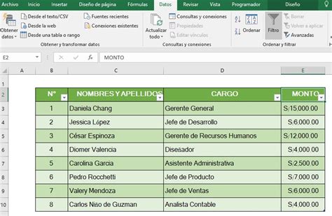 C Mo Crear Insertar Y Administrar Una Tabla En Excel Excel Paso A