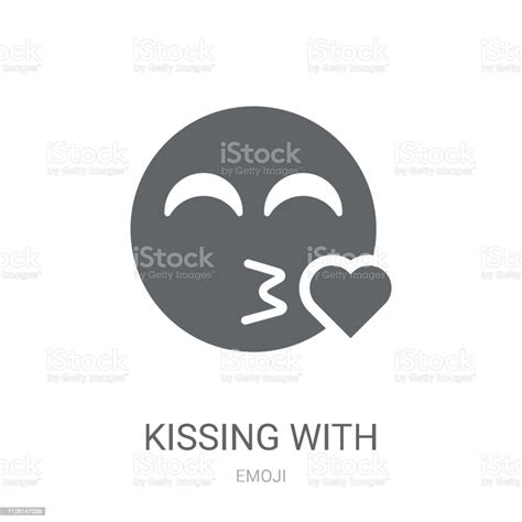 Kissing With Smiling Eyes Emoji Icon Trendy Kissing With Smiling Eyes ...