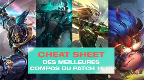 Tft Cheat Sheet Des Meilleures Compos Du Patch 1110 Breakflip