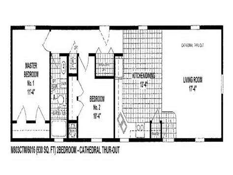 Single Wide Mobile Home Floor Plans Bedroom Bath Two Birds Home