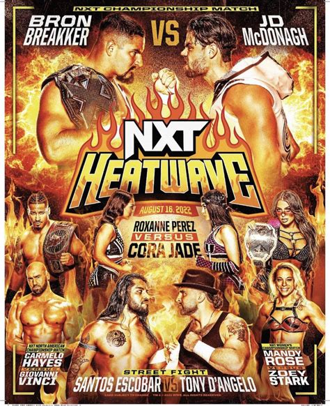 WWE NXT Heatwave Poster Revealed For Tonight Wade Barrett Hypes All