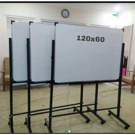 Jual Papan Tulis Whiteboard Standing X Cm Shopee Indonesia