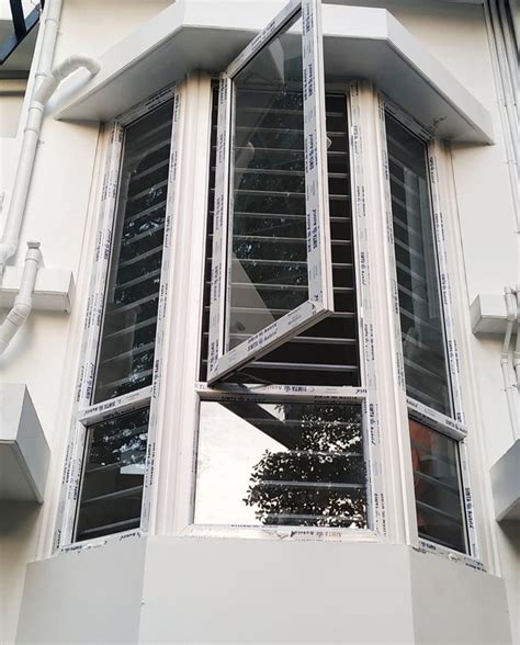 White Upvc Bay Pole Degree Window At Rs Sq Ft In Ernakulam Id