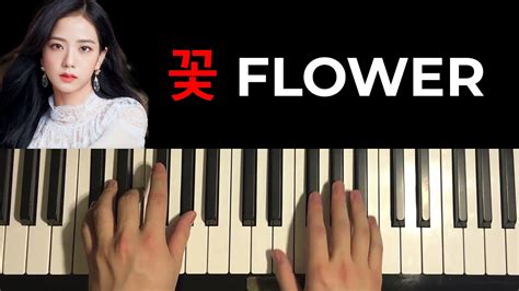 JISOO 꽃 FLOWER Piano Tutorial Lesson YouTube