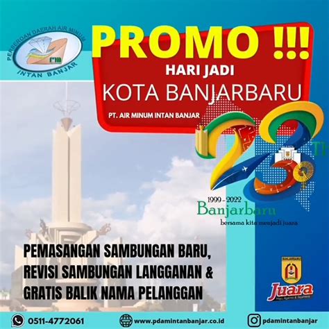 Promo Pemasangan Sambungan Baru Pdam Intan Banjar Suar Indonesia