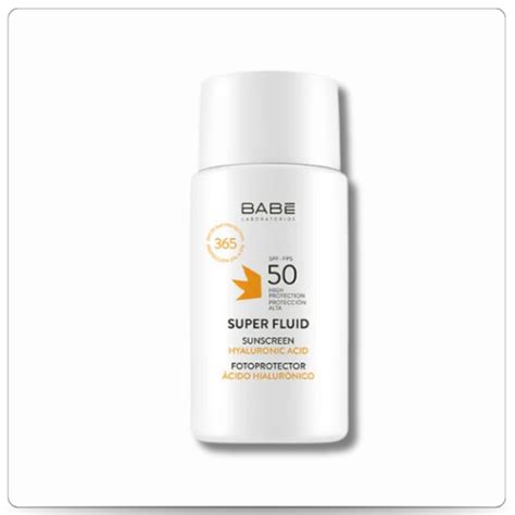 Kem chống nắng BABE Super Fluid Sunscreen Hyaluronic Acid SPF dưỡng ẩm cho da H ml