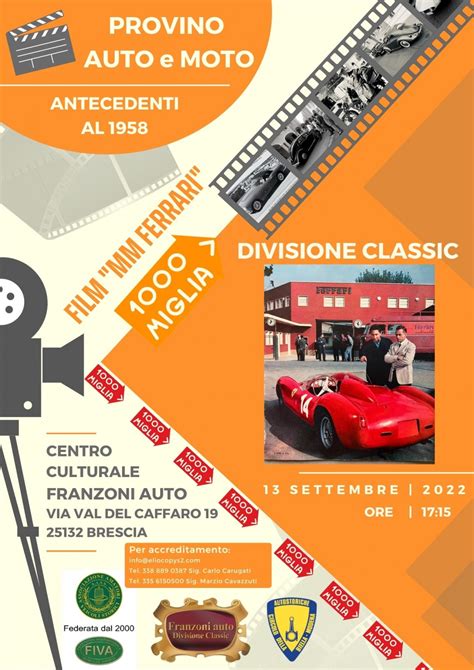 Raduno Provini Auto Per Il Film Mm Ferrari Auto E Moto D Epoca