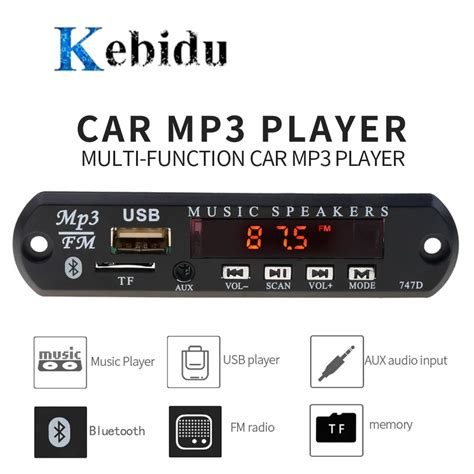 Kebidu Universal Mp Wma Decoder Board Wireless Bluetooth V V Usb Sd