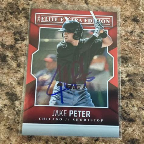 Sign Jake Peter Panini Elite Dition Suppl Mentaire Auto Chicago