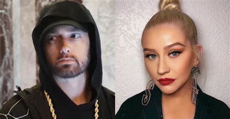 Eminem Disses Christina Aguilera Again Years After Their Feud Gossie