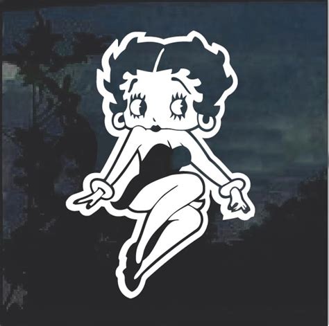 Betty Boop 2 Cartoon Decal Sticker Custom Made In The USA Fast