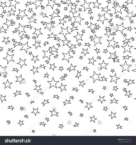 Stars outline seamless background. Vector illustration with a clipping ...