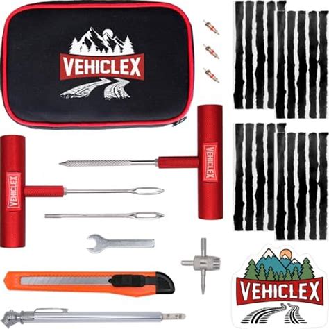 Rhino USA Tire Plug Repair Kit 86 Piece Fix Punctures Plug Flats