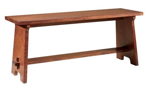 Gustav Stickley Fireside Bench Stickleyfurnitureplans Stickley