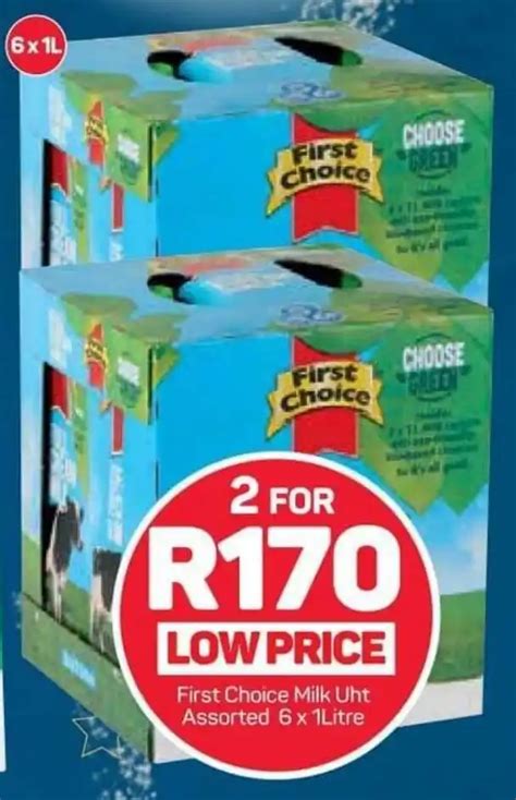 First Choice Milk Uht Assorted X Litre Offer At Pick N Pay