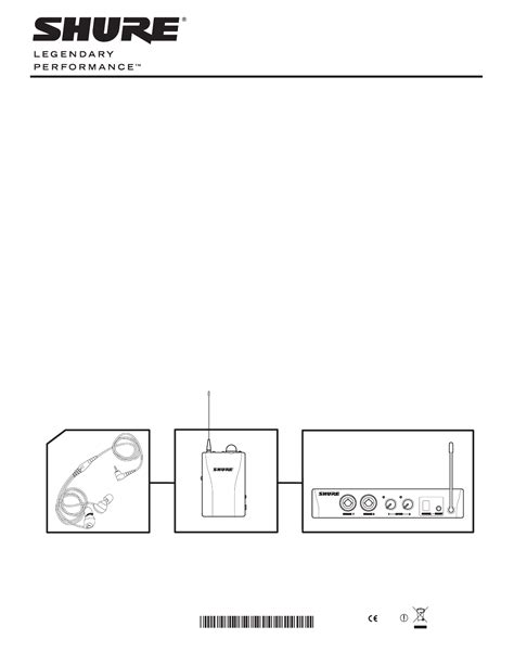 User Manual Shure Psm English Pages