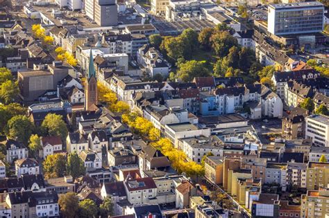 Herne Von Oben Herbstluftbild Stadtansicht Vom Innenstadtbereich