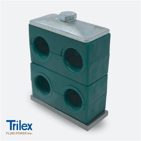 Twin Series Pipe Tube Clamp Stacking Trilex Fluid Power