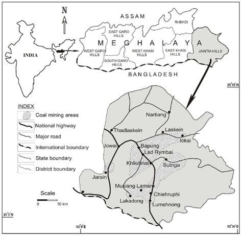 Meghalaya Map Outline