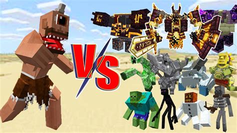 Cyclops Vs Mutant Beasts Mowzie S Mobs Netherite Monstrosity Ender